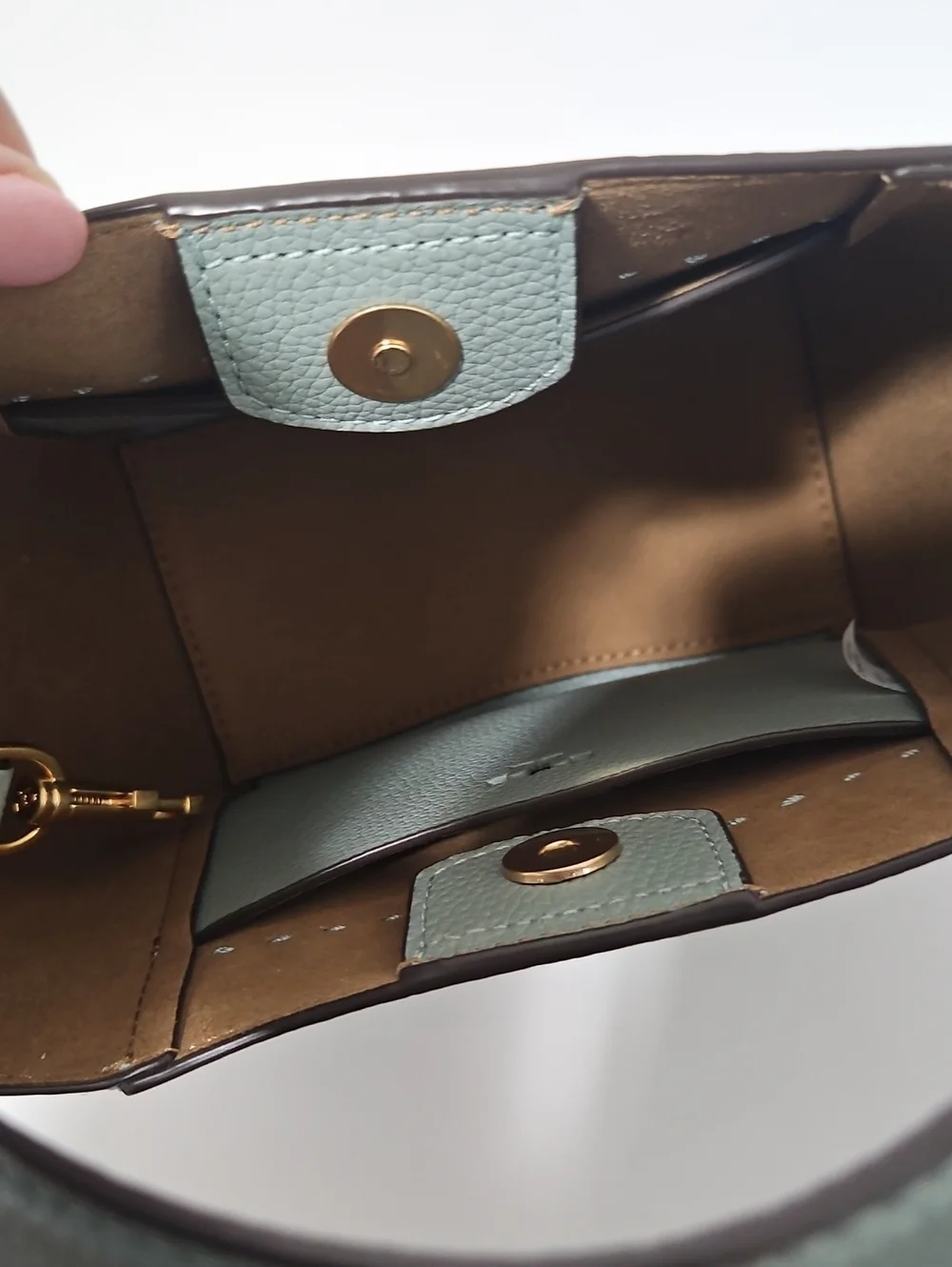 Tory Burch McGraw Small Bucket Bag Artic Blue